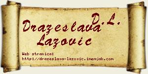 Dražeslava Lazović vizit kartica